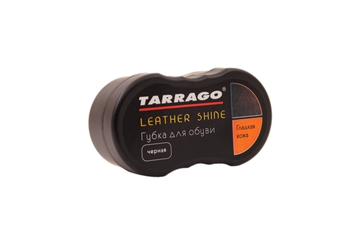 Губка для гладкой черной кожи (силикон) Tarrago 