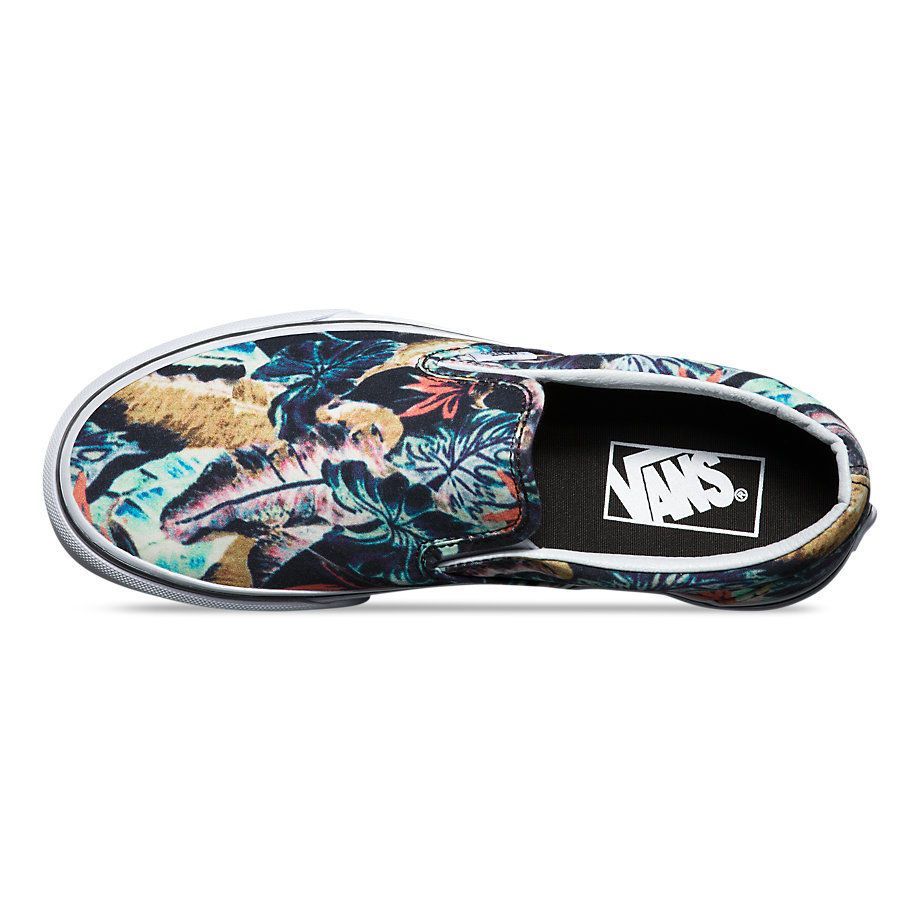 Vans tropical slip on sales