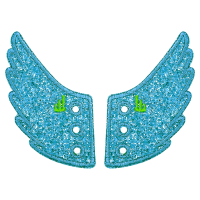 Аксессуары для кед крылья LACE Shwings A LA CARTE 10707 бирюзовые