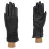 Перчатки женские Fabretti 18Gl21-1 кожаные черные - Перчатки женские Fabretti 18Gl21-1 кожаные черные