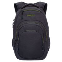 Рюкзак городской GRIZZLY с карманами RQ-003-31/3 черный