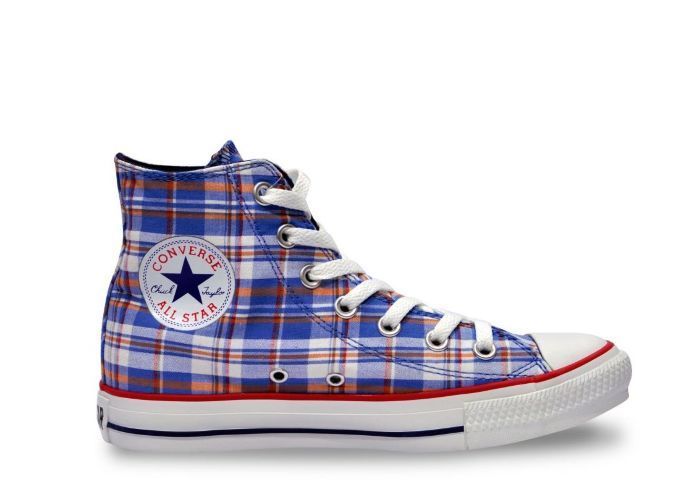 Кеды Converse (конверс) All Star 122091 голубая клетка Высокие кеды Converse (конверс) All Star 122091 в голубую клетку с белыми шнурками прекрасно подойдут как женщинам, так и мужчинам. Моделька Unisex....