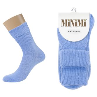Носки женские Minimi Inverno 3301 Azzurro шерстяные голубые