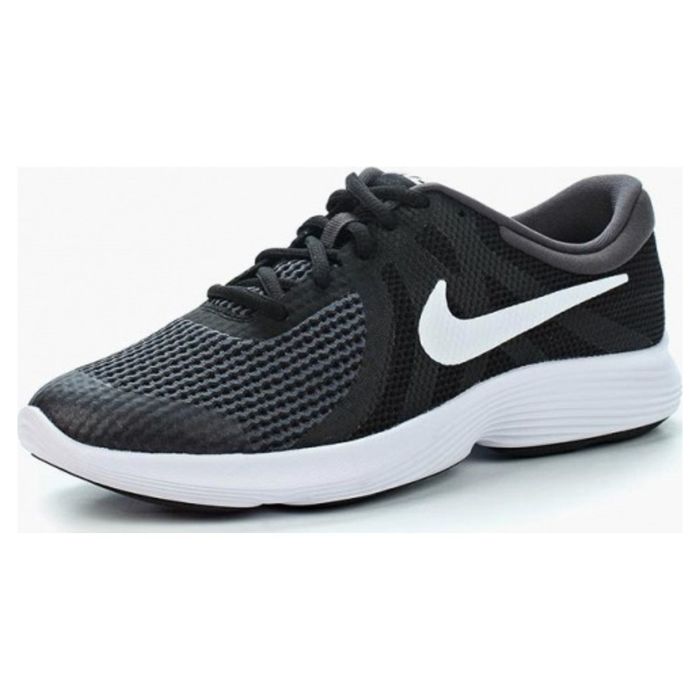 Кроссовки для спорта Nike Boys&#039; Revolution 4 (Gs) Running Shoe 943309-006 детские легкие черные 