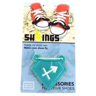 Аксессуары для кед крылья Zodiac sign Light Blue 11609 голубые