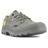 Ботинки Palladium Pampa Ox Surplus 74446-339 текстильные серо-зеленые - Ботинки Palladium Pampa Ox Surplus 74446-339 текстильные серо-зеленые