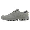 Ботинки Palladium Pampa Ox Surplus 74446-339 текстильные серо-зеленые - Ботинки Palladium Pampa Ox Surplus 74446-339 текстильные серо-зеленые