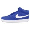 Кроссовки мужские Nike Court Vision Mid CD5466-400 кожаные синие - Кроссовки мужские Nike Court Vision Mid CD5466-400 кожаные синие