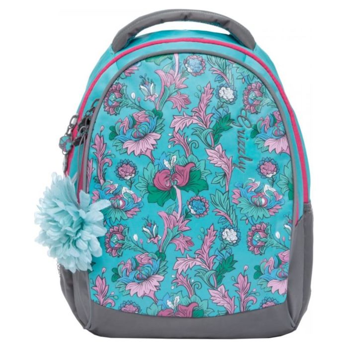 Рюкзак молодежный GRIZZLY для девочек с двумя отделениями RD-836-1/3 голубой 