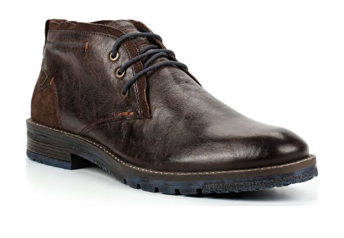 Кожаные мужские ботинки Wrangler Boogie Desert WM182044-30 коричневые 