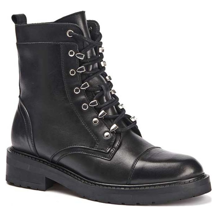 Ботинки женские Bullboxer 333511E6Lb Black кожаные черные 