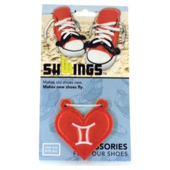 Аксессуары для кед крылья Zodiac sign Red 11605 красные