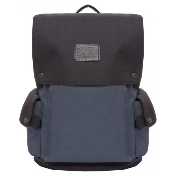 Рюкзак молодежный GRIZZLY мужской c одним отделением, помещается формат А4 RQ-904-2/1 темно-серый 