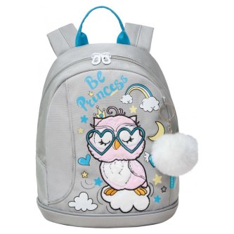 Рюкзак детский GRIZZLY с одним отделением RK-381-3/1 сова