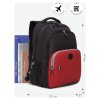 Рюкзак школьный GRIZZLY с двумя отделениями RU-330-6/1 черно-красный - Рюкзак школьный GRIZZLY с двумя отделениями RU-330-6/1 черно-красный