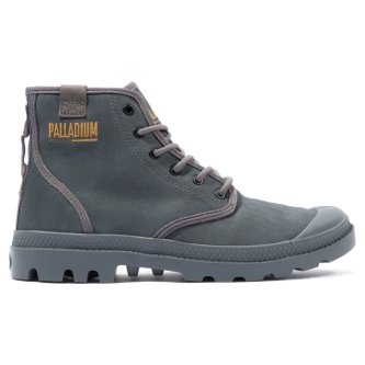 Ботинки Palladium Pampa Hi Coated 74375-068 высокие серые