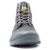 Ботинки Palladium Pampa Hi Coated 74375-068 высокие серые - Ботинки Palladium Pampa Hi Coated 74375-068 высокие серые