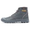 Ботинки Palladium Pampa Hi Coated 74375-068 высокие серые - Ботинки Palladium Pampa Hi Coated 74375-068 высокие серые