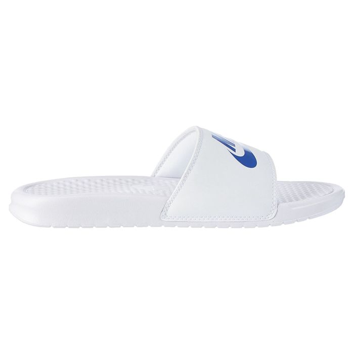 Сланцы мужские Nike Benassi Jdi\White/Varsity Royal-White 343880-102 пляжные белые 