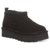 Угги женские Bearpaw Retro Super Shorty 3051W Black черные - Угги женские Bearpaw Retro Super Shorty 3051W Black черные