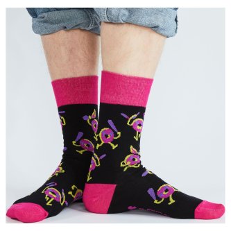 Носки St. Friday Пончики-Дебоширы, 23222-1166-19 хлопковые черные