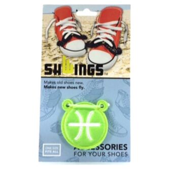 Аксессуары для кед крылья Zodiac sign Green 11601 зеленые