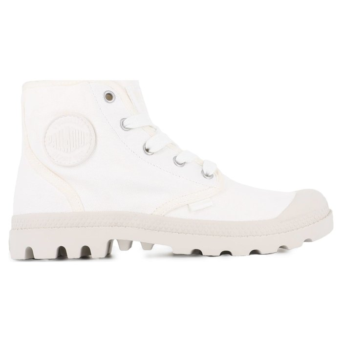 Ботинки Palladium Pampa Hi 92352-100 текстильные высокие белые 