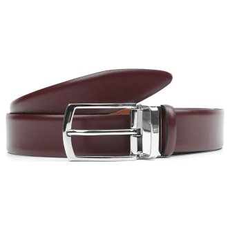 Ремень мужской Fabretti FR2618-12 кожаный бордовый