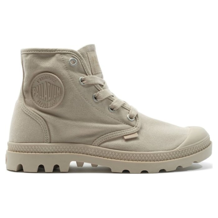 Ботинки Palladium Pampa Hi 92352-298 текстильные высокие бежевые 