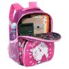 Школьный рюкзак GRIZZLY RK-076-1/2 для девочек с одним отделением и укрепленной спинкой розовый - фиолетовый - Школьный рюкзак GRIZZLY RK-076-1/2 для девочек с одним отделением и укрепленной спинкой розовый - фиолетовый