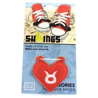 Аксессуары для кед крылья Zodiac sign Red 11604 красные