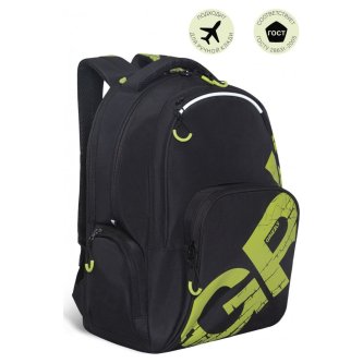 Рюкзак городской GRIZZLY с двумя отделениями RU-423-14/1 черный