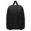 Рюкзак городской Vans Old Skool III Black/Charcoal мужской с одним отделением и карманом-органайзером черный - Рюкзак городской Vans Old Skool III Black/Charcoal мужской с одним отделением и карманом-органайзером черный