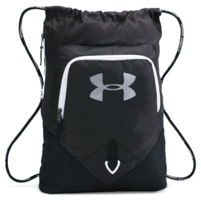 Сумка-мешок Under Armour Ozsee (25 л) на затяжках с карманом черная 1261954-001 
