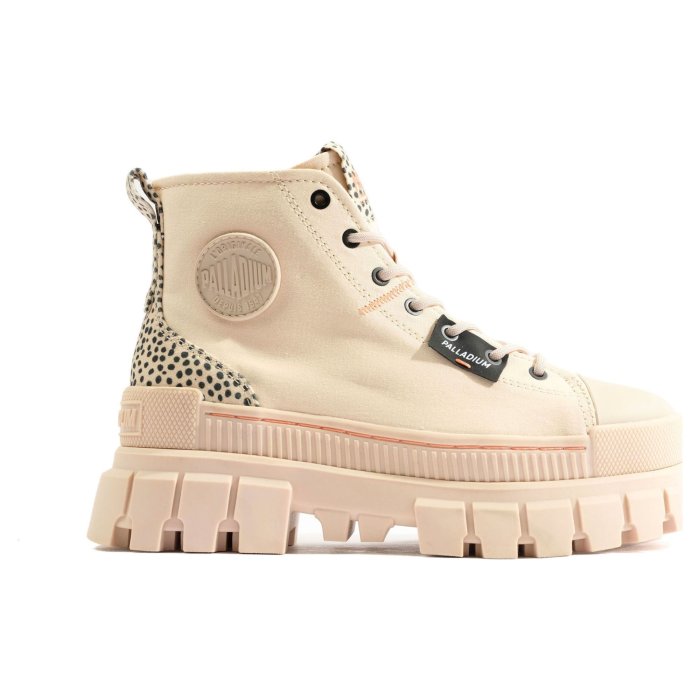 Ботинки женские Palladium Revolt Safari 98618-260 высокие бежевые 