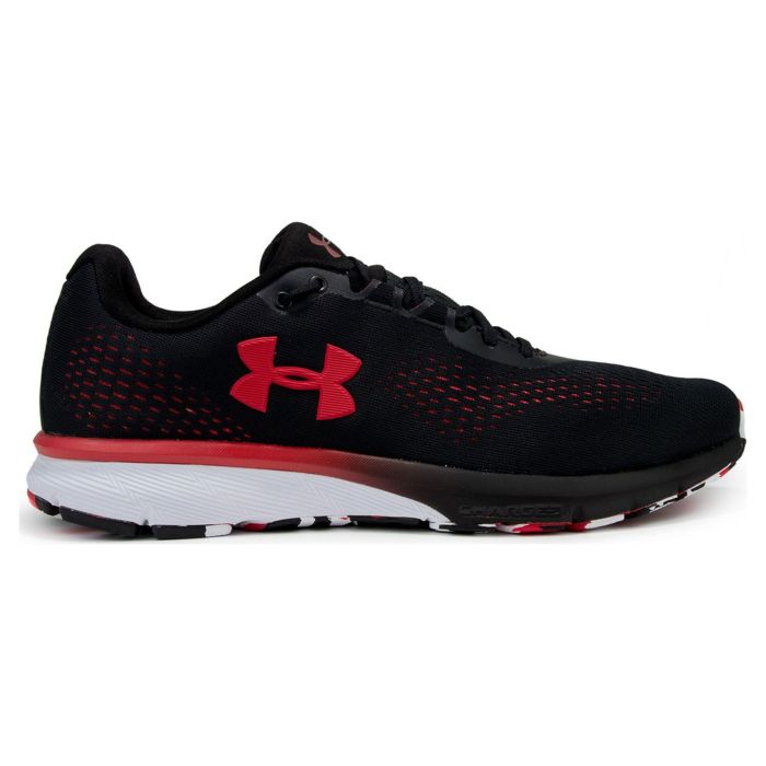 Кроссовки мужские Under Armour Ua Charged Spark Black / Red / Red 3021646-001 низкие текстильные черные 