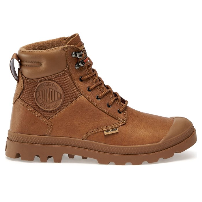 Ботинки Palladium Pampa Shield Wp+ Lth 76844-252 кожаные коричневые 