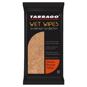 Салфетки влажные Tarrago, для замши (15шт.)