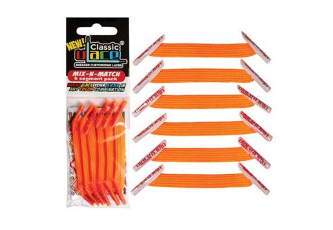 Шнурки U-lace Mix-N-Match 2383 неон оранжевые