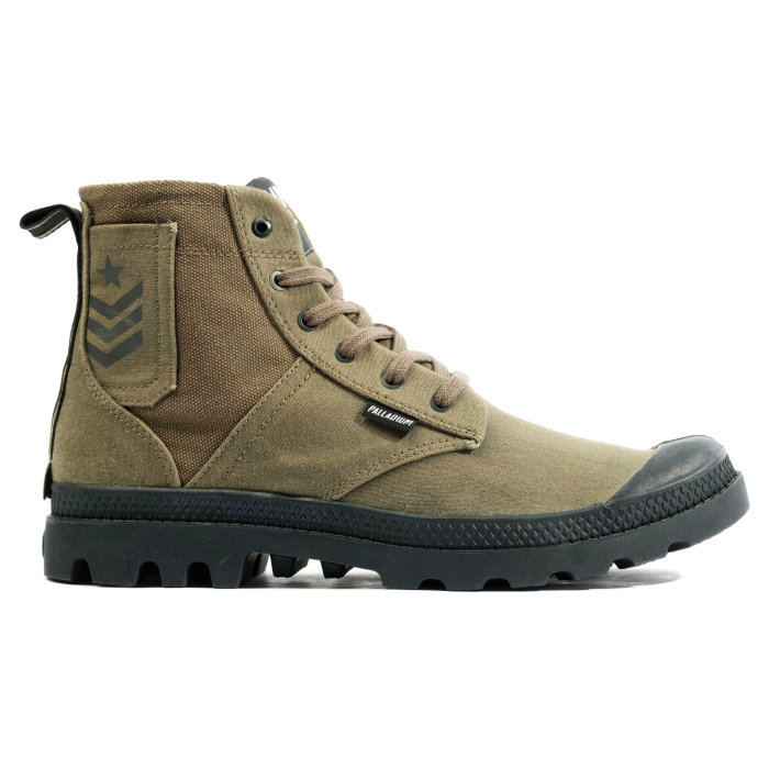 Ботинки Palladium Pampa Hi Army 78583-309 высокие зеленые 