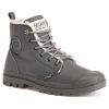 Ботинки женские Palladium Pampa Hi Zip S 96441-074 кожаные зимние серые - Ботинки женские Palladium Pampa Hi Zip S 96441-074 кожаные зимние серые