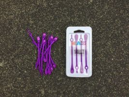 Силиконовые шнурки Hilaces NEW VIO/VIO фиолетовые
