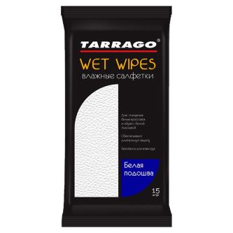 Салфетки влажные Tarrago, для белой подошвы (15шт.)