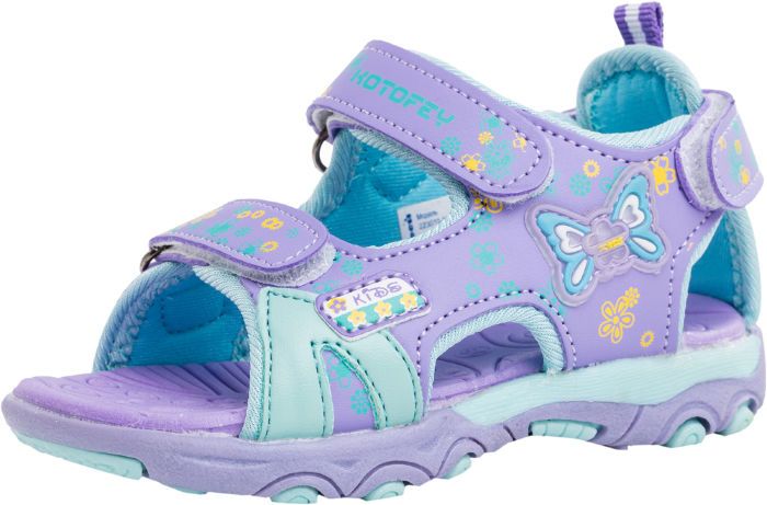 Детские сандалии Котофей 223010-11 для девочек фиолетовые 