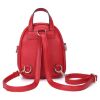 Рюкзак кожаный OrsOro женский на молнии с одним отделением DW-822/3 красный - Рюкзак кожаный OrsOro женский на молнии с одним отделением DW-822/3 красный