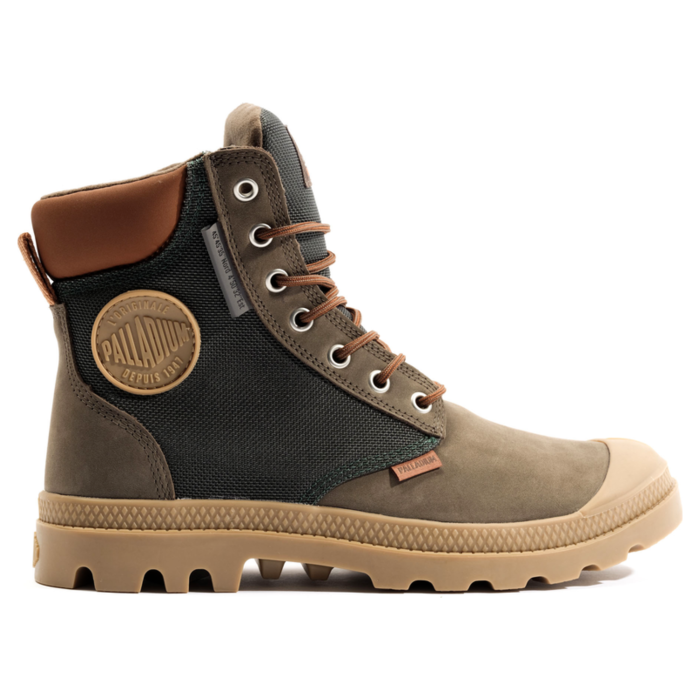 Ботинки Palladium Pampa Sc Wpn U-S 77235-236 кожаные коричнево-зеленые 