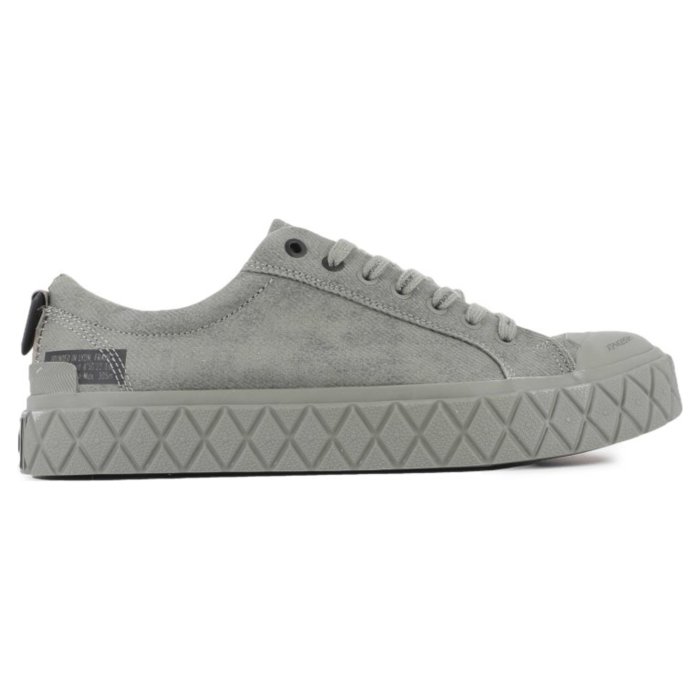 Кеды Palladium Palla Ace Lo Surplus 74488-351 текстильные серо-зеленые 
