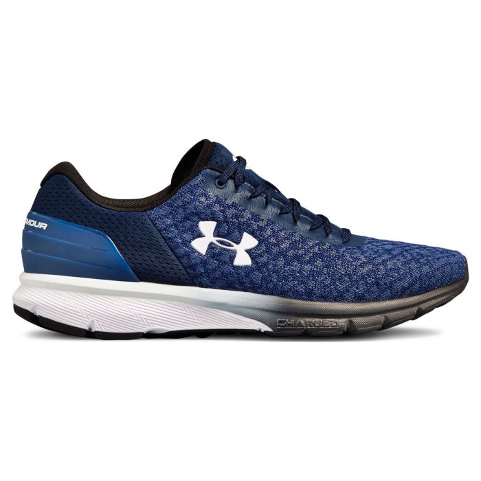 Кроссовки мужские Under Armour Ua Charged Escape 2 Academy / Utility Blue / White 3020333-401 низкие для бега синие 