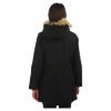 Куртка женская Anta 86846971-4 повседневная пуховая удлинённая с капюшоном на меху черная - Куртка женская Anta 86846971-4 повседневная пуховая удлинённая с капюшоном на меху черная