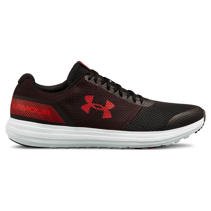 Кроссовки мужские Under Armour Ua Surge Black / White / Red 3020336-005 низкие текстильные черные 